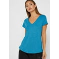 thumbnail image 2 of ADIDAS DP3896 ID Winners V-Neck Tee Shirt Sport Top Shock Cyan / Legend Ink (L), 2 of 2