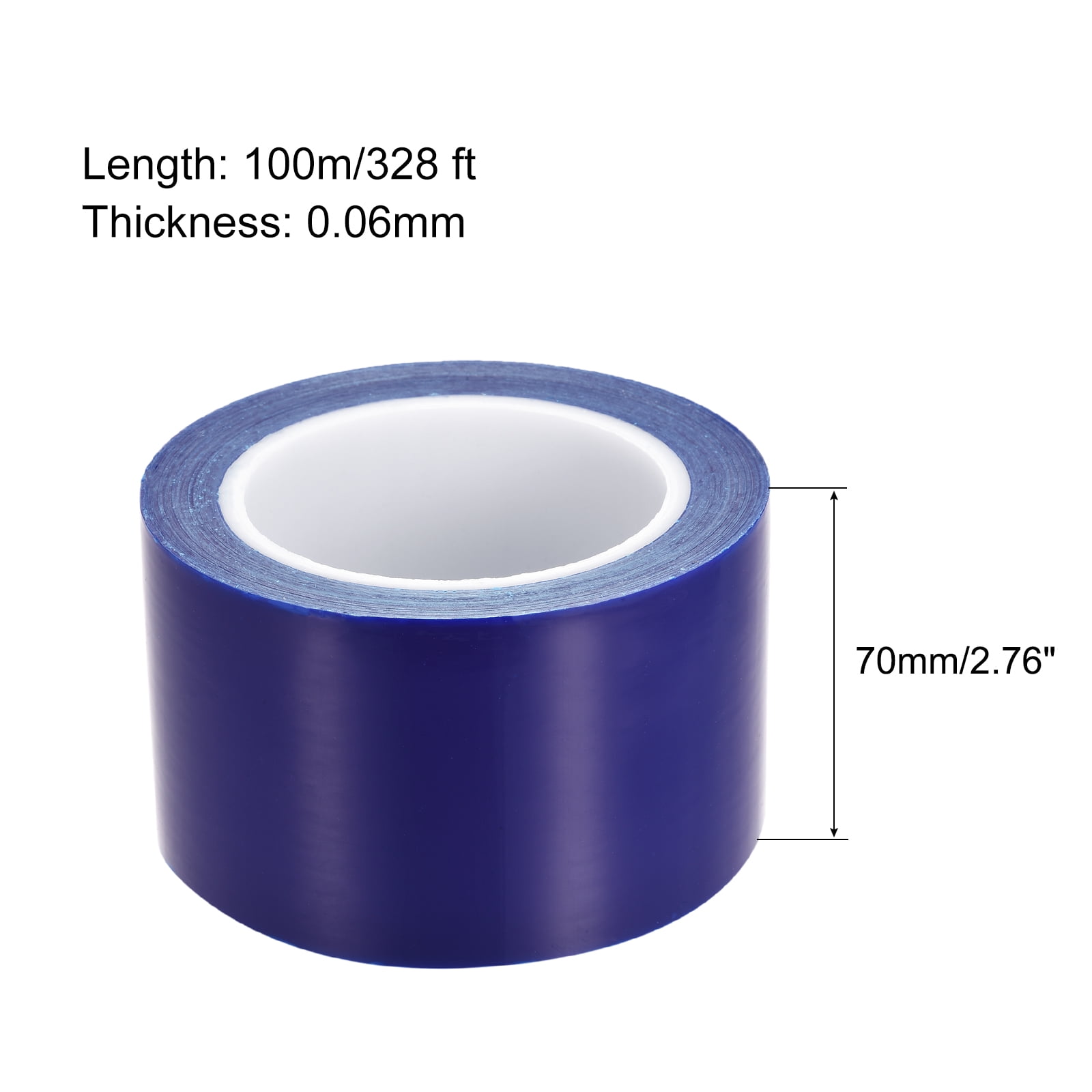Unique Bargains PE Protective Film Removable Scratch Film Tape for Surface Protection Blue 2.76" x 328Ft