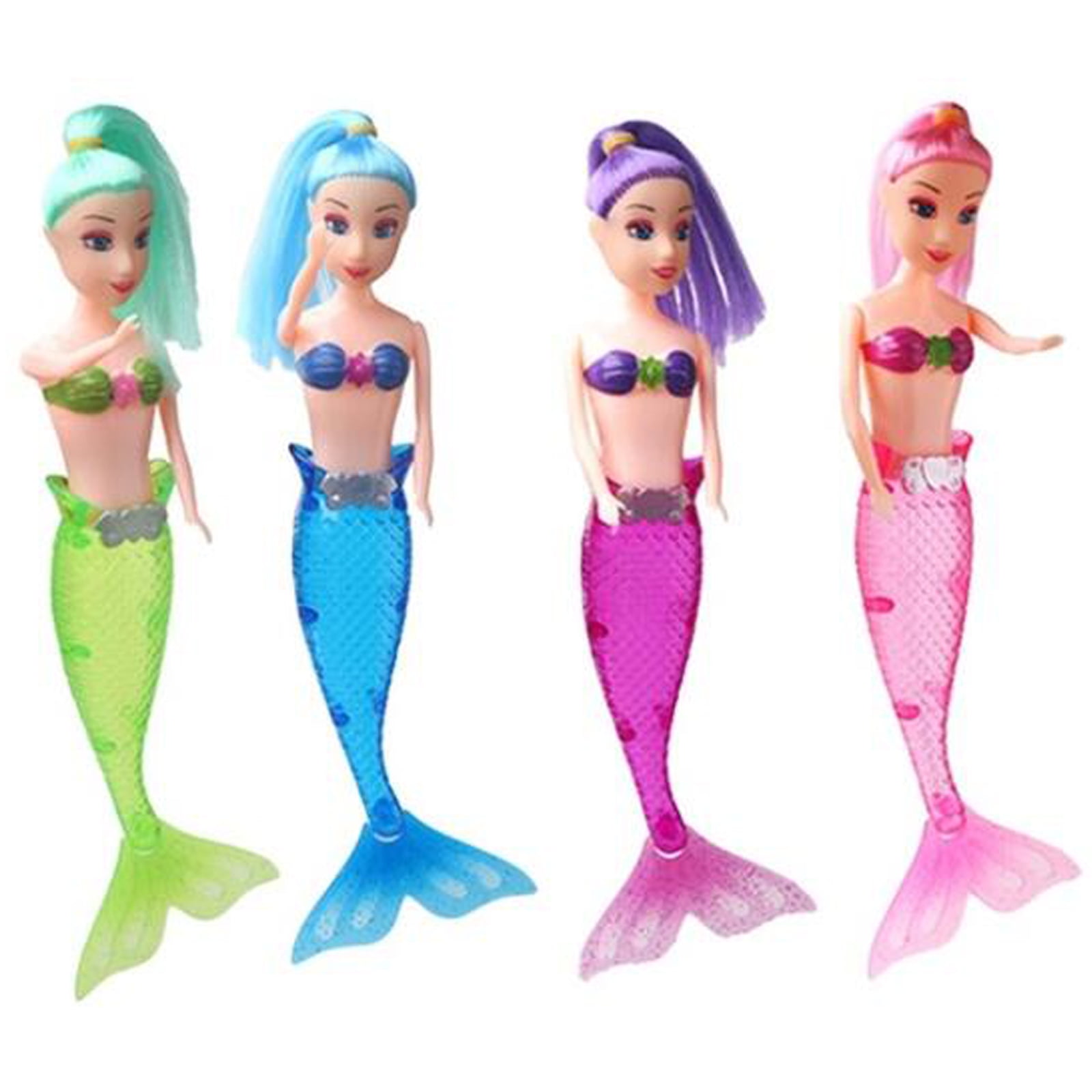 Waterproof LED Light Swimming Mermaid Doll KidSGirls Toy Bath Spa Swimming pool 