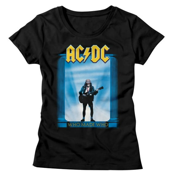 AC/DC Who Made Who Black Junior Women's T-Shirt