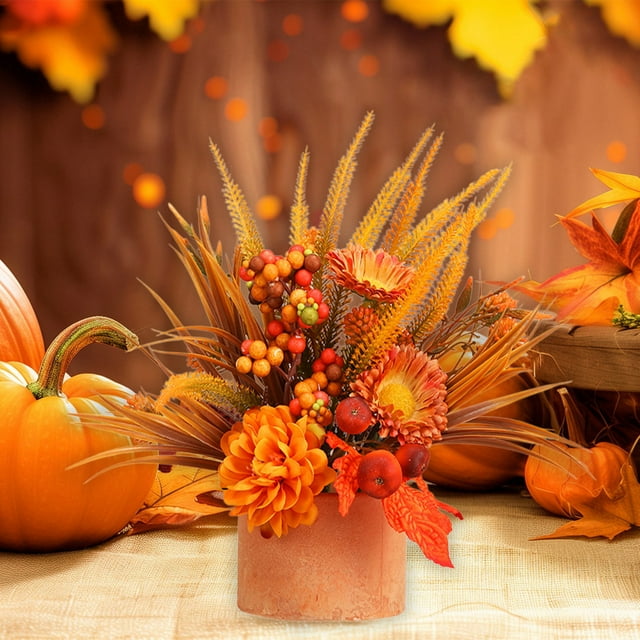 Holiday Saving! srobpty Thanksgiving Decor, Home Decor, Small Thanksgiving Day Tree Ornament Mini Thanksgiving Day Tree Thanksgiving Day Decoration Scene Setting for Living Room Desk Bedroom