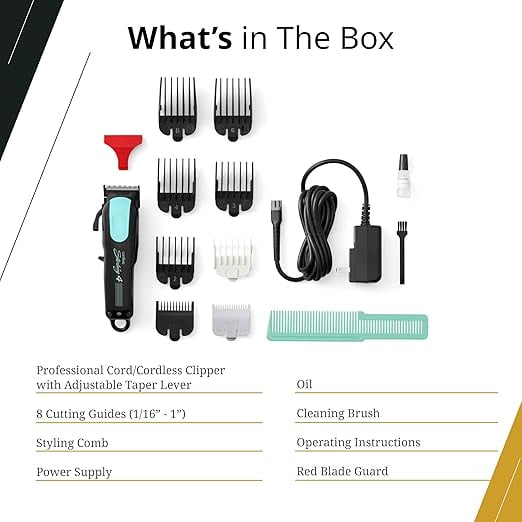 WAHL PROFESSIONAL, Sterling 4 Cordless Hair Clipper, Black