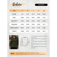 thumbnail image 7 of DOKOTOO Sweatshirts for Woman V Neck Long Sleeve Textured Pullover Sweatshirts Lightweight Oversized Top Shirts Green M US8-10, 7 of 7