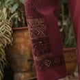 thumbnail image 4 of SGFCWSX Mens Harem Pants Elastic Waist Drawstring Patchwork Loose Boho Hippie Beach Casual Pants Red Size M, 4 of 5