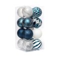thumbnail image 3 of 16 piezas de bolas de Navidad para árbol de Navidad, 8 cm, bolas rojas, negras y doradas para el hogar, decoraciones navideñas de Año Nuevo, 3 of 5