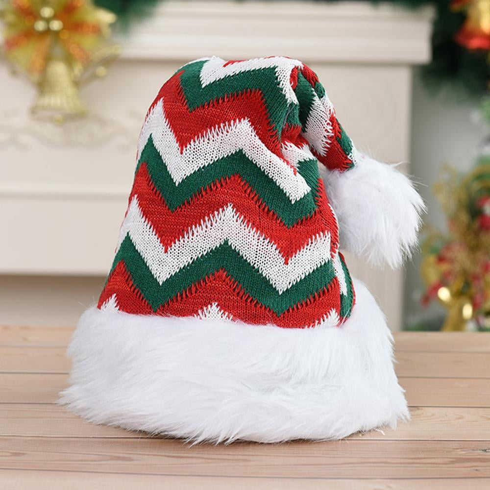 Christmas Santa Hat Plaid Santa Hat 