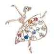 thumbnail image 1 of Broches para mujer, broche de bailarina, elegante broche para falda de baile, ramillete antiiluminación para mujer, broche de baile, 1 of 3