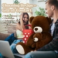 thumbnail image 6 of MorisMos 39" Giant Teddy Bear Mommy and Baby Soft Plush Bear Stuffed Animal, 6 of 8