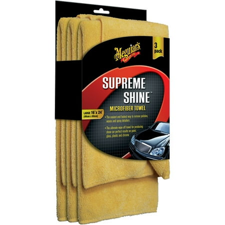 Meguiar's Supreme Shine Microfiber Towel, 3-Pack