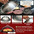 thumbnail image 4 of Smash Burger Press Kit: 7" Cast Iron Grill Press, 12" Melting Dome, 3-in-1 Patty Maker, 4.3" Spatula & 4" Scraper, Griddle Accessories for Blackstone, Grills, Flat Top, BBQ, Fry Pan$$Garden & Patio, 4 of 6