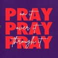 thumbnail image 6 of Wild Bobby Pray On It Pray Over It Pray Through It Inspirational/Christian Women Graphic Tee, Purple, 3X-Large, 6 of 6