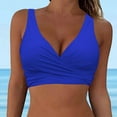 thumbnail image 4 of New & Trending NMMUED Bikini Top, Push Up Bikini Top, Padded Bikini Top, Full Coverage Bikini Top, Bathing Suit Tops for Women, Blue L, 4 of 4