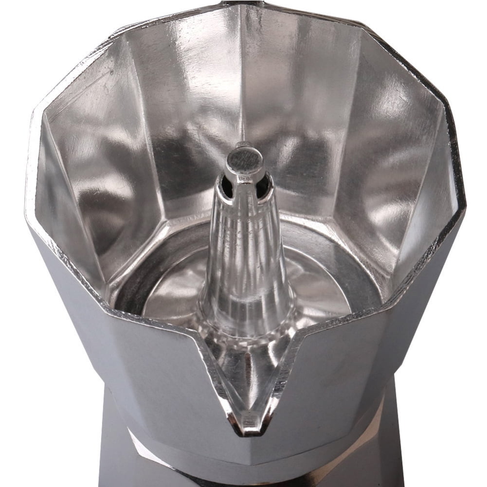 Anvazise 50/150/300ml Stovetop Coffee Maker Aluminum Pot Mocha Espresso Percolator Kettle