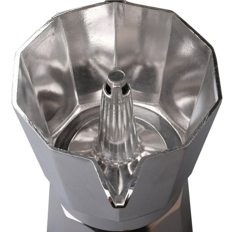Bialetti Moka Cafe Aluminum 1-Cup Pot Aluminum Silver X52 YF/A1 19/06
