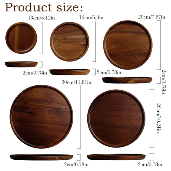1Pc Clearance Under $5 Wooden Cake Stand Cake Tray For Table, Wood Wood (D)