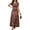 Scarlet, variant on Women's Printed Round Neck Short Sleeve Maxi Tee Dress with Ninety Five Percent Polyester and Five Percent Spandex