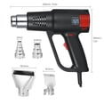 thumbnail image 4 of Geevorks 2000W Industrial Fast Heating Hot Air Gun LCD Digital Temperature-controlled  Handheld Heat Blower Electric Adjustable Temperature Heat Gun Tool, 4 of 7