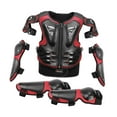 thumbnail image 3 of Ysyqkn Kids Motorcycle Guard Suit with Elbow Knee Pads Children Full Protection Chest Red, 3 of 9