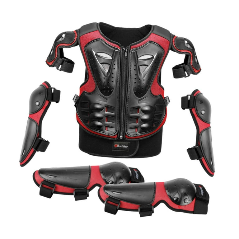 JISADER Kids Motorcycle Guard Suit Chest Spine Back Protector Dirt