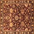 thumbnail image 1 of Ahgly Company Indoor Square Oriental Orange Industrial Area Rugs, 7' Square, 1 of 4
