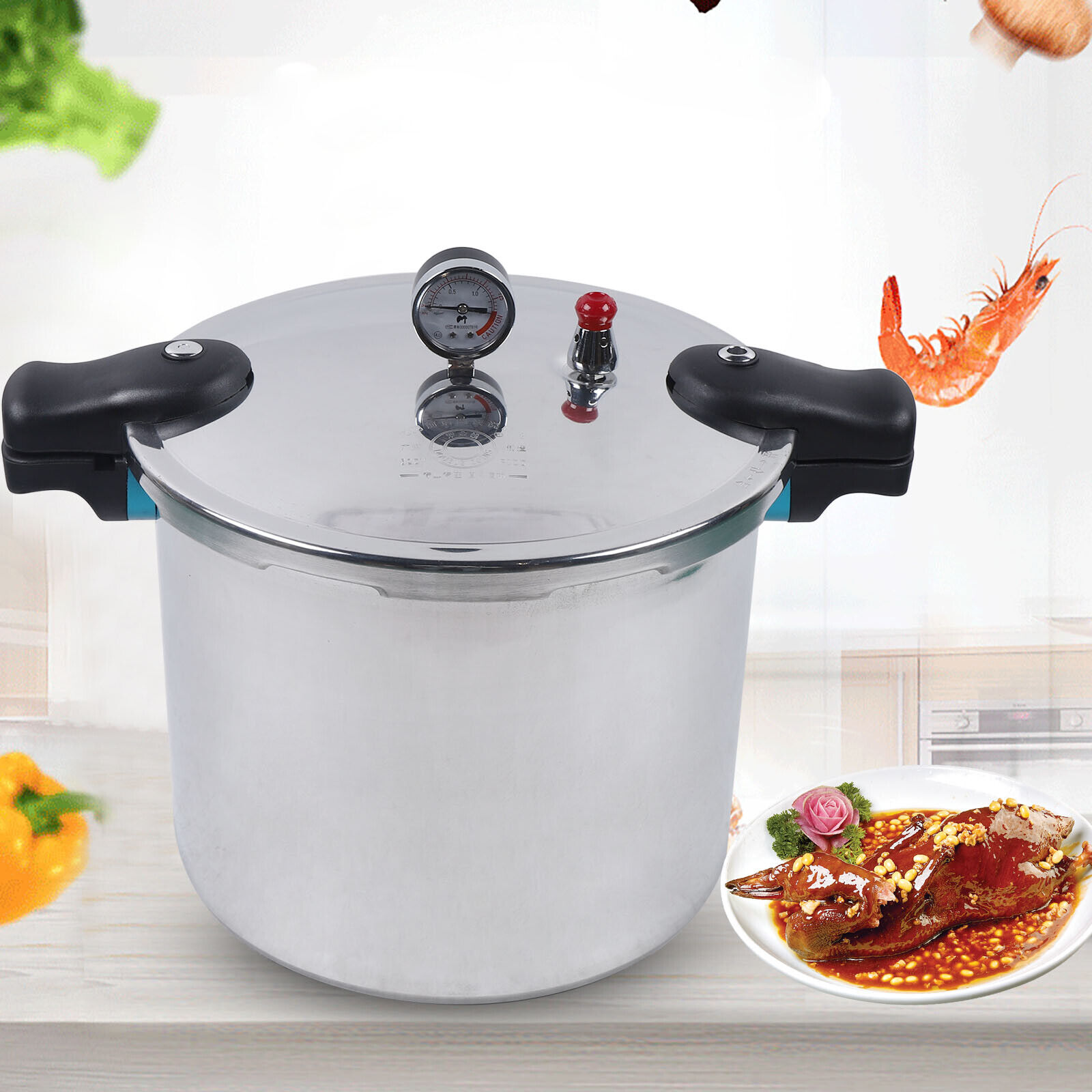 ZhdnBhnos 22L Large Capacity Pressure Cooker 23 Quart Kitchen Pressure