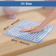 JOYMOOP Microfiber Cleaning Cloths – 18 Pack, 10 x 10, Blue