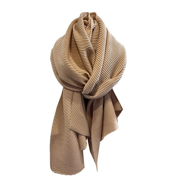 Xingzhi Trendy And Warm Solid Color Scarf For Women Soft And Comfortable Universal Match Lightweight khaki