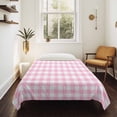 thumbnail image 4 of Pink Tapestry for Bedroom Wall Hanging Tapestry, Country French Rustic Buffalo Plaid Modern Art Ceiling Backdrop Tapestries Poster Blanket Wall Decor for Teens Room Living Room Dorm 59" x 79", 4 of 8