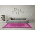 thumbnail image 3 of Ahgly Company Indoor Round Persian Pink Traditional Area Rugs, 4' Round, 3 of 4