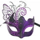 thumbnail image 1 of Máscara de mujer máscara veneciana/Halloween/fiesta/baile/carnaval/boda/decoración de pared (mariposa morada), 1 of 5
