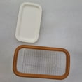 thumbnail image 2 of Mantequera de 2 tipos con tapa y cortador. Recipiente de plástico para guardar mantequilla y cortar fácilmente. Una sola capa, 2 of 7