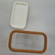 thumbnail image 2 of Mantequera con tapa para almacenamiento de cocina, caja rectangular para mantequilla, recipiente para queso y comida. Una sola capa, 2 of 7