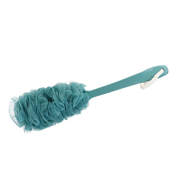 Cepillo de baño Bewildely mango largo Esponja de ducha antideslizante color azul HA003439-02