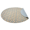 thumbnail image 2 of Rugsotic Carpets Hand Tufted Wool Eco-Friendly Area Rugs - 10'x10', Round, Gold Blue, Modern Contemporary Design, High Pile Handmade Anti Skid Rugs for Living Room, Bed Room (K00723), 2 of 6