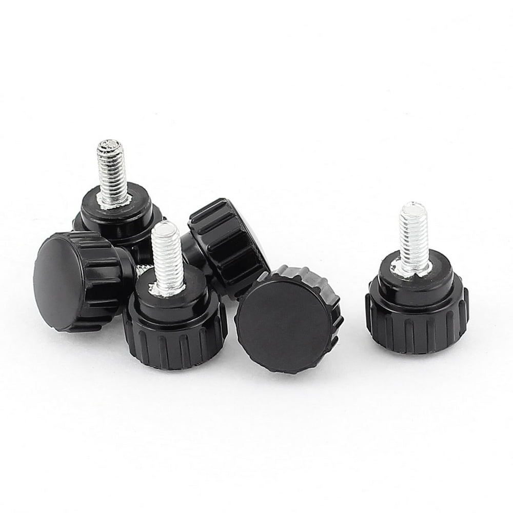 Uxcell M4x10 Plastic Head Male Threaded Knurled Grip Knobs Thumb Screw