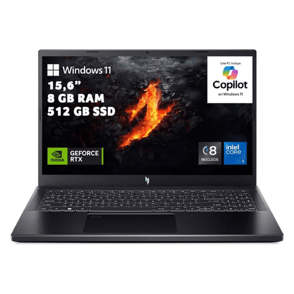 Laptop Gamer Acer Nitro V 15: Intel Core i5-13420H, RTX 4050, 15.6” FHD, 8GB DDR5, 512GB SSD, Wi-Fi 6, Windows 11
