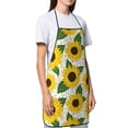 thumbnail image 4 of Pofeuu Sunflowers Print Aprons with Pockets, Cute Aprons for Kitchen, Cooking, Server, Barber, Chef Apron, 4 of 7