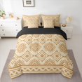 thumbnail image 2 of Feelyou Vintage Aztec Adult Twin Bedding Sets 7-Piece, Wheat Mandala Triangle Bedding Comforter Set, Southwestern Theme Reversible Sheet Sets, Lightweight Room Decor, 2 of 8