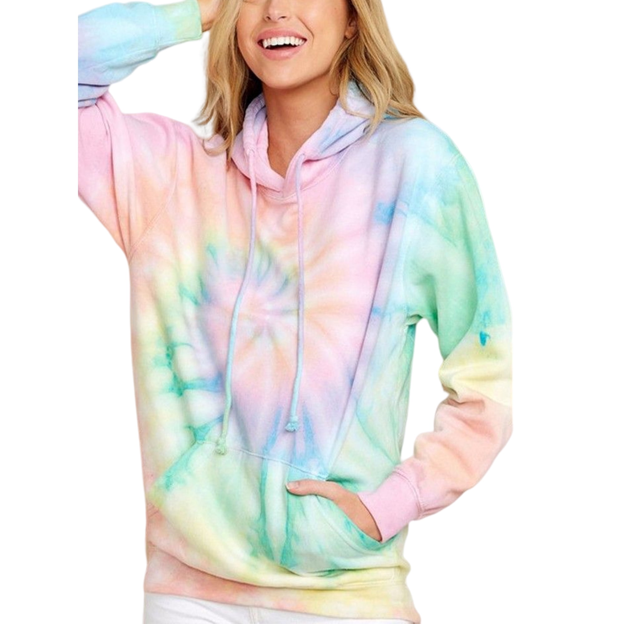 Light green tie dye sweatshirt hotsell