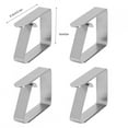 thumbnail image 3 of Table Cloth Clamps, 4pcs Household Stainless Steel Table Cloth Non Slip Clamps Tablecloth Clip, 3 of 8