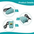 thumbnail image 3 of Momentary Foot Switch Pedal Industrial Heavy Duty Anti-Slip Electric Footswitch Tfs-2, 3 of 9