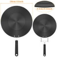 thumbnail image 2 of Tzgsonp 11 inch Heat Diffuser Plate, Aluminium Alloy Double Sided Induction Adapter Plate with Handle Non Slip Heat Conduction Plate for Glass Cookware, 2 of 8