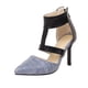thumbnail image 2 of Zapatos de mujer Sandalias con correa en el tobillo y cremallera en la parte posterior Tacones de aguja con punta en pico Wmkox8yii  hfjk4112, 2 of 6