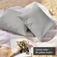 thumbnail image 2 of Holzlrgus Waterproof Decorative Throw Pillow Covers, Gray, 18" x 18",2 Pcs, 2 of 6