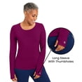 thumbnail image 3 of Healing Hands Knits Women's Mackenzie Tee 's Long Sleeve Medical Scrub Tee, 3 of 9