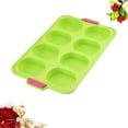thumbnail image 2 of MasteelfCA 8 Slots French Roll Baking Mold Silicone Food Grade Bakeware Pudding Decorating Tools (Green), 2 of 7