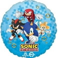 thumbnail image 2 of Anagram Party Supplies Balloons w/ Character Mylar's, Latex Multicolor Birthday Sonic, 6 lb, 7 Count, 2 of 5