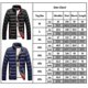 thumbnail image 2 of Hombres Abrigo Acolchado Casual Puffer Bubble Down Chaqueta Zip Up Acolchado Outwear Cálido Invierno Ligero, 2 of 2