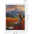 thumbnail image 2 of Diamond Art Kits for Adults - Poppies Mountain Sunset Painter Апекс 5d Diamond Painting for Adults, Diamond Art for Adults Beginners, Frameless Diamond Painting Kits for Adults for Home Wall Decor, 2 of 7