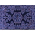 thumbnail image 1 of Ahgly Company Indoor Rectangle Persian Blue Traditional Area Rugs, 6' x 9', 1 of 4
